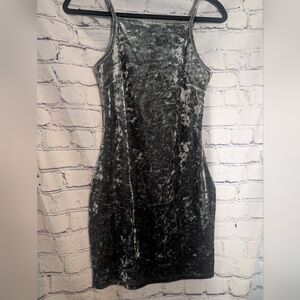 Forever 21 Black Velvet Mini Dress